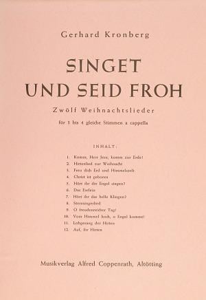 Singet und seid froh- 12 Weihnachstlieder